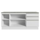 Ver imagem 7 de Armário Gabinete para Banheiro 180cm 3 Portas 3 Gavetas Branco Madesa