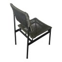 Ver imagem 2 de Cadeira de Jantar Corda Naútica Maia Area Externa Base Alumínio Preto - Verde Musgo