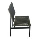 Ver imagem 1 de Cadeira de Jantar Corda Naútica Maia Area Externa Base Alumínio Preto - Verde Musgo