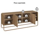 Ver imagem 5 de Rack Bancada Organica Tv 55 Polegadas 150 Cm 28070 Artesano Hanover Dourado
