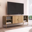 Ver imagem 7 de Rack Bancada Organica Tv 55 Polegadas 150 Cm 28070 Artesano Hanover Dourado