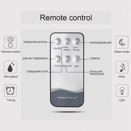Difusor De Aromas, Umidificador De Ar Ultra-Sônico 500Ml, Difusor De Óleo Essencial, Abajur Led, (Ma - 3