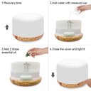 Ver imagem 6 de Difusor De Aromas, Umidificador De Ar Ultra-Sônico 500Ml, Difusor De Óleo Essencial, Abajur Led, (Ma