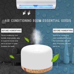 Difusor De Aromas, Umidificador De Ar Ultra-Sônico 500Ml, Difusor De Óleo Essencial, Abajur Led, (Ma - 5