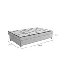 Ver imagem 4 de Sofá Cama Vision 185cm Suede Mescla Grafite Kappesberg