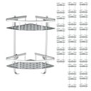 Ver imagem 1 de Suporte de Shampoo Aluminio 20 unidades Sabonete Rack de Banheiro Prateleiras Parede