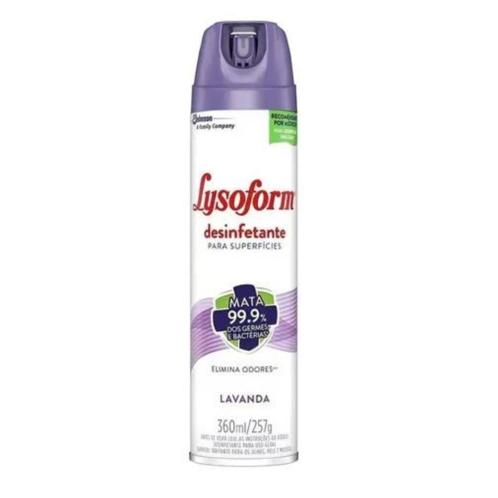 Kit 4 Pçs Lysoforme 360ml Lavanda Desinfetante Superfícies - 2