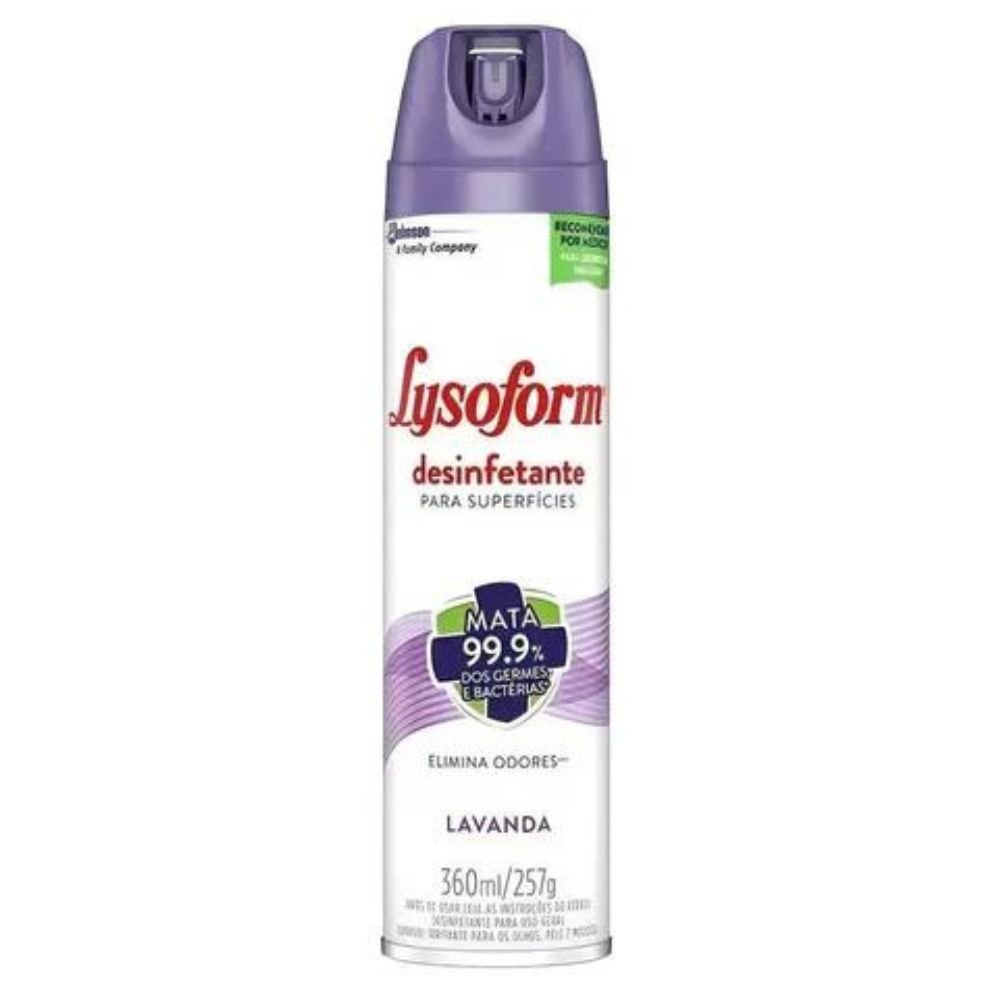 Kit 4 Pçs Lysoforme 360ml Lavanda Desinfetante Superfícies - 3