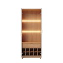 Ver imagem 5 de Conjunto Cristaleira 2 Portas de Vidro Guanabara com Led e Buffet Sala de Jantar 4 Portas Vitória