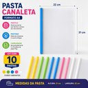 Ver imagem 3 de Pasta A4 Kit 10 Organizador Escritorio Documentos Folhas Documento Fichario Multiuso Canaleta Transp
