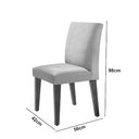 Ver imagem 4 de Sala de Jantar Mesa Olimpia 120 Tampo em Mdf Vidro Canto Reto com 4 Cadeiras Grecia