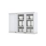 Armário Aéreo 3 Portas de Vidro 120cm Americana  - 3