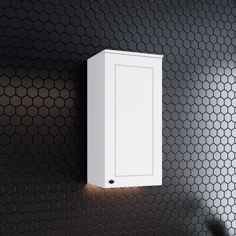 Armário Aéreo 40 cm Branco HP 100% MDF 01 Porta Americana