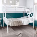 Ver imagem 1 de Beliche Cama Casal Madeira Macica Branco Mobilistore CS21-01C