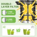 Ver imagem 5 de Amzchef Slow Juicer 80mm Chute, Alta Eficiência para Frutas e Vegetais (prata)