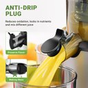 Ver imagem 4 de Amzchef Slow Juicer 80mm Chute, Alta Eficiência para Frutas e Vegetais (prata)