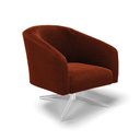 Ver imagem 1 de Poltrona Giratória Stella Bouclê Base Cromada - D'Rossi Terra