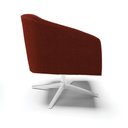 Ver imagem 5 de Poltrona Giratória Stella Bouclê Base Cromada - D'Rossi Terra