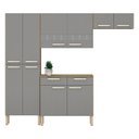 Ver imagem 1 de Kit Cozinha Nala 4 Peças Freijó Gris - Kits Paraná