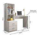 Ver imagem 2 de Escrivaninha Cristal Branco - Peternella Móveis
