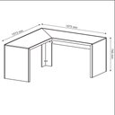 Ver imagem 2 de Mesa Angular para Escritório Home Office ME4116 MDP Nogal - Gran Belo