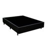 Cama Box Casal 138 Preto Sintetico - Santo Box - 1