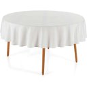 Ver imagem 2 de Toalha de Mesa Redonda 178cm Jacquard Fragnani - Karsten Branca