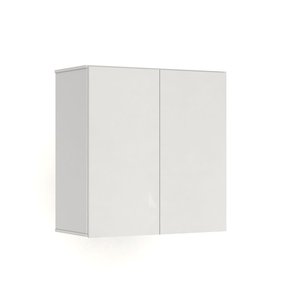 Armário Organizador Compacto Aéreo Apartamento 2 Portas:branco