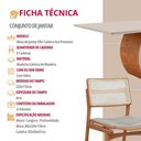Ver imagem 6 de Sala de Jantar Mesa Ellis com 8 Cadeiras Eva Premium Luna Off White Imbuia Nat