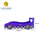 Ver imagem 2 de Cama Carro Infantil Rally 090 Azul - Rede Móveis