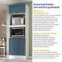 Ver imagem 7 de Paneleiro Torre Quente para Forno Planejado 70cm Soho CabeCasa MadeiraOriginals Branco/Azul