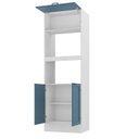 Ver imagem 4 de Paneleiro Torre Quente para Forno Planejado 70cm Soho CabeCasa MadeiraOriginals Branco/Azul
