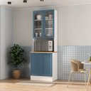 Ver imagem 1 de Paneleiro Torre Quente para Forno 70cm Soho CabeCasa MadeiraOriginals Branco/Azul