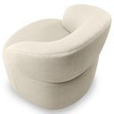 Ver mais imagens de Kit 02 Poltronas Giratória Orgânica para Sala de Estar Living Helena L02 Facto Pérola Metalizado