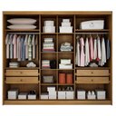 Ver imagem 3 de Guarda Roupa Casal Logan 3 Portas 4 Gavetas Cumaru 23 com Nicho – Novo Horizonte