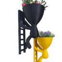 Ver imagem 2 de Kit 2 Vasos Suculentas Parede Robert Plant Escada Lançamento