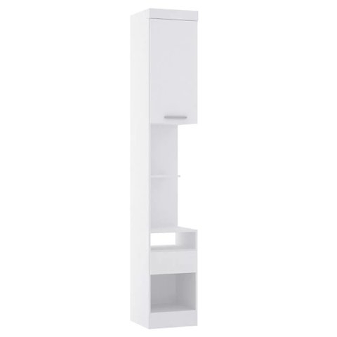 Mesa de Cabeceira Alta 38cm 1 Porta 1 Gaveta Alpes Luciane