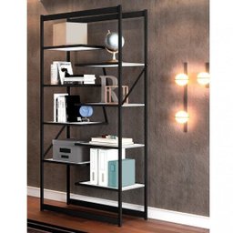 Estante para Livros 8 Prateleiras Innovare 185cmx80cm Espresso Móveis - 1