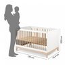 Quarto de Bebê 3 peças Berço, Guarda-Roupa e Cômoda Alecrim CabeCasa MadeiraOriginals - 3