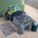 Ver imagem 5 de Kit Edredom Solteiro 5 Peças Game Juvenil 100% Poliéster Hipercal 400 Fios