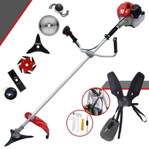 Máquina de Cortar Grama Anmax Cg430p À Gasolina 43cc 2hp 9.000rpm com 6 Opções de Corte