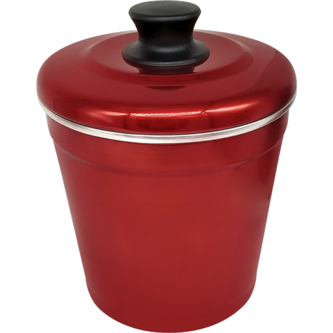 Lixeira Alumínio Vermelho N°18 3,9 Litros