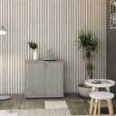 Ver imagem 4 de Armário Baixo com 02 Portas 75x80x42cm Wlab80 Snow Branco
