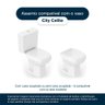 Assento Sanitário Soft Close City Cinza Prata para Vaso Celite - 4