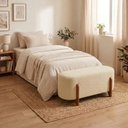 Ver imagem 5 de Puff Recamier Organico Imperial 100 cm Boucle Creme Impo
