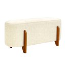 Ver imagem 1 de Puff Recamier Organico Imperial 100 cm Boucle Creme Impo