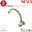 Ver imagem 2 de Torneira Cozinha de Parede Bica Alta Móvel Linha Búzios 1/2'' e 3/4'' Abs Cor Bege Durín