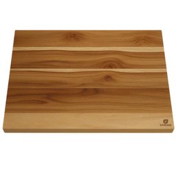 Tábua Teca de Carne 50x40cm Prancha Estação Abrir Massa Churrasco Madeira - 1