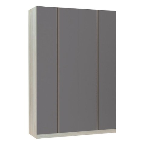 Guarda-roupa Solteiro Luciane 4 Portas 3 Gavetas Prime Plus 160 Cm