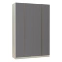 Ver imagem 1 de Guarda-roupa Solteiro Luciane 4 Portas 3 Gavetas Prime Plus 160 Cm